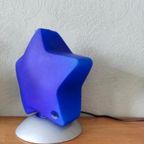 Vintage Ikea Blauwe Ster Lamp Tafellamp thumbnail 5