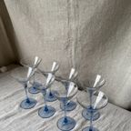 8X Martini Coupe / Champagne Glas, Licht Blauw, Luminarc thumbnail 6