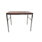 Vintage - Teakhout - Bijzettafel Chroom - Industrieel - Holland - 60'S thumbnail 2