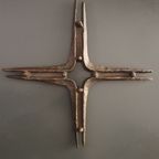 Brutalist Bronze Cross 30cm X 30 Cm thumbnail 3