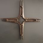 Brutalist Bronze Cross 30Cm X 30 Cm thumbnail 3