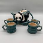 Vintage Chinees Aardewerk Theeservies Panda 5 Delig thumbnail 10