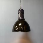 Grote Zwart Emaille Bauhaus Fabriekslamp thumbnail 9