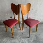 Heart Model Chairs René-Jean Caillette, France, 1950S, Set Of 6 thumbnail 12