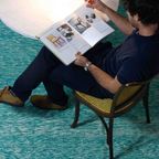 Vintage Mid-Century Handgeknoopt Groen Vloerkleed In Wol thumbnail 4