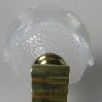 Art Deco Wandlamp Met Kap Van Opaliserend Glas, Jaren 30 thumbnail 13