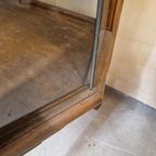 Antiek Theekastje Met Geslepen Glas Vintage Vitrinekast thumbnail 5