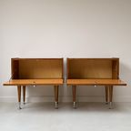 Set Vintage Teak Houten Nachtkastjes thumbnail 4