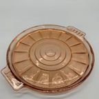 Rosaline Persglas Roze Art Deco Dienblad Jaren 30 thumbnail 2