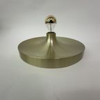 Mid Century Design Gold Wall Lamp Disc , 1970’S thumbnail 6