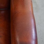 Grote En Luxe Schapenleren Oorfauteuil Met Een Prachtige Warme Kleurstelling thumbnail 8