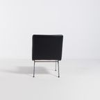 Danish Architectural Chair In Black Vinyl From 1960’S thumbnail 10