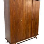 Vintage Kledingkast Wandrobe Jaren 60 Teak Design Kast thumbnail 18