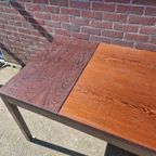 Vintage Wenge Eettafel Uitschuifbaar. thumbnail 5