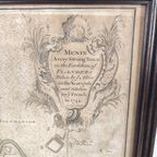 Antieke Kaart Van Menen Ca. 1745 thumbnail 3