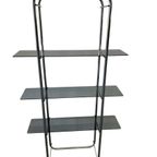 Vintage Staande Rek / Vitrine / Etagere In Chroom thumbnail 2