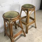 Vintage Tiki Bar Kruk / Tabouret 2 Stuks thumbnail 7