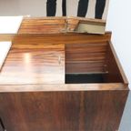 Vintage Kaptafel Palissander Drieluik Spiegel thumbnail 15