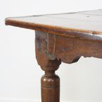 Prachtig Charmante En Pure Grote Antieke 17E Eeuwse Engelse Eikenhouten Eettafel, Refectory Table thumbnail 14