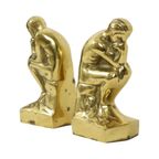 Italiaanse Messing Boekensteunen De Denker Rodin Regina 18cm thumbnail 4