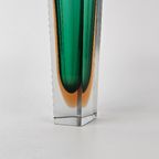 Vintage Italiaans Groen Murano Glas Vaasje 14,5 Cm thumbnail 10