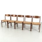 Set Van 5 Vintage Eetkamerstoelen 69230 thumbnail 2