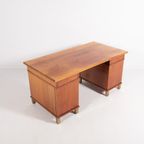 Monumental Danish Modern Executive Desk, 1950’S thumbnail 3