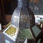 Vintage Oosterse Marokkaanse Arabische Lantaarn Lamp thumbnail 4