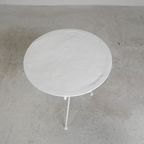 Bistrotafel, Cafetafel Met Rond Blad En 3 Poten, Jaren 30 thumbnail 7