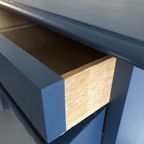 Eikenhouten Kastje Geschilderd In Nordisk Blauw thumbnail 4