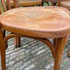6 + 1 Baumann Bistrostoelen Keukenstoeln Café Stoelen Frans thumbnail 21