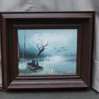 Jan Koning - Roeiboot In Winters Tafreel thumbnail 4