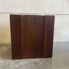 Vintage Hangende Muurkast / Wandkast In Hout thumbnail 13