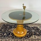 Spectaculaire Houten Eettafel Uit Italie, 1960'S thumbnail 2