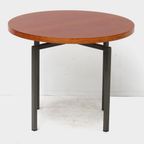 Vintage Mid-century Ronde Bijzettafel Salontafeltje In Teak, 1960s thumbnail 5