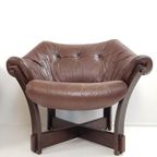 Vintage Deense Leren Fauteuils | Stoel Leer | Danish Leather thumbnail 6