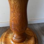 Staande Lamp Vloerlamp Hout Met Plissé Kap thumbnail 6