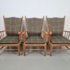 Vintage Scandinavische Beuk Fauteuil Mid Century ‘60 Japandi thumbnail 3