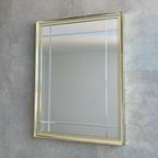 Grote Vintage Hollywood Regency Gouden Facet Spiegel / Wandspiegel Uit De Jaren 80 thumbnail 2