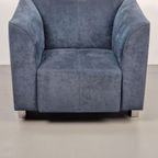 Vintage Fauteuil Design Shigeru Uchida Isu Pastoe '90 Blauw thumbnail 3