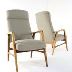 Vintage Fauteuil Herenmodel' Duivendrecht New Upholstery | 2 Stuks Op Voorraad thumbnail 3