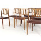 Set 6 Niels O Møller Stoelen Vintage Palissander Model 83 thumbnail 15
