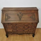 Antiek Vintage Secretaire Ladekast Landelijk Bureau Buro 1 thumbnail 4