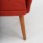 Deens Design Rode Heren Fauteuil Van Johannes Andersen Gemaakt Door Cfc Silkeborg, 1960S thumbnail 18