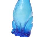 Grote Vintage Karaf Teckel Dashond Blauw Glas Empoli Italy 36cm thumbnail 8