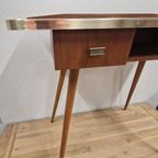 Jaren 50 Vintage Bijzettafel Kinder Bureau Kapstafel thumbnail 5