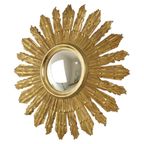 Grote Houten Zonnespiegel Sunburst Butler Xl Spiegel Goud 70Cm thumbnail 7