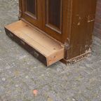 Antieke Kledingkast Oud Grenen Met Kuif thumbnail 8