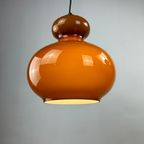 Pair Of Brown Glass Pendant Light By Peill And Putzler, 1960 thumbnail 5