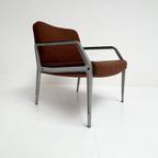 Zeldzame Fauteuil Met Voetenbank Toegeschreven Aan Gispen thumbnail 12